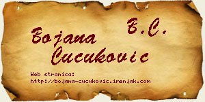 Bojana Čučuković vizit kartica